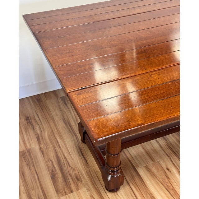 Vintage Century Furniture Wood Folding Table For Sale - Image 10 of 12