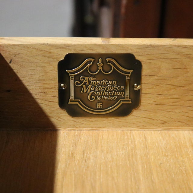 Hickory Manufacturing Company American Heritage Queen Anne Style Mahogany Chest On Chest by Hickory 20th Century For Sale - Image 4 of 12