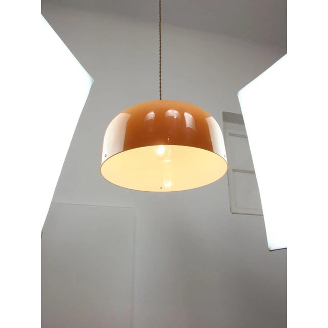 Space Age Brown Pendant Lamp from Guzzini, 1960s For Sale - Image 11 of 18