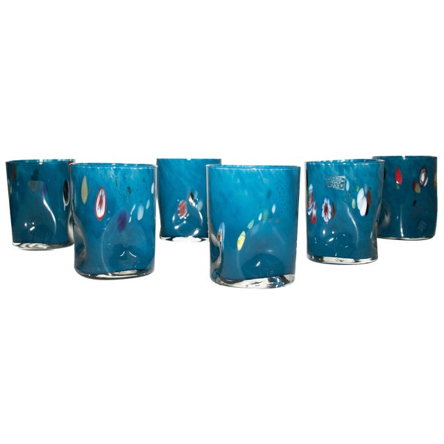 La Vetreria Firenze Drinking Set by Vestidello Luke, Set of 6 For Sale