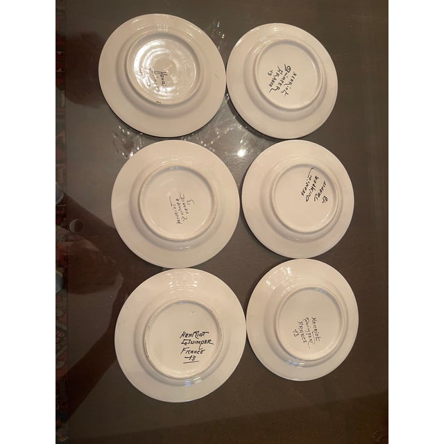 1950s Mid-Century Modern Henriot Quimper Breton Folk Dinnerware Collection - 33 Piece Set For Sale - Image 9 of 13