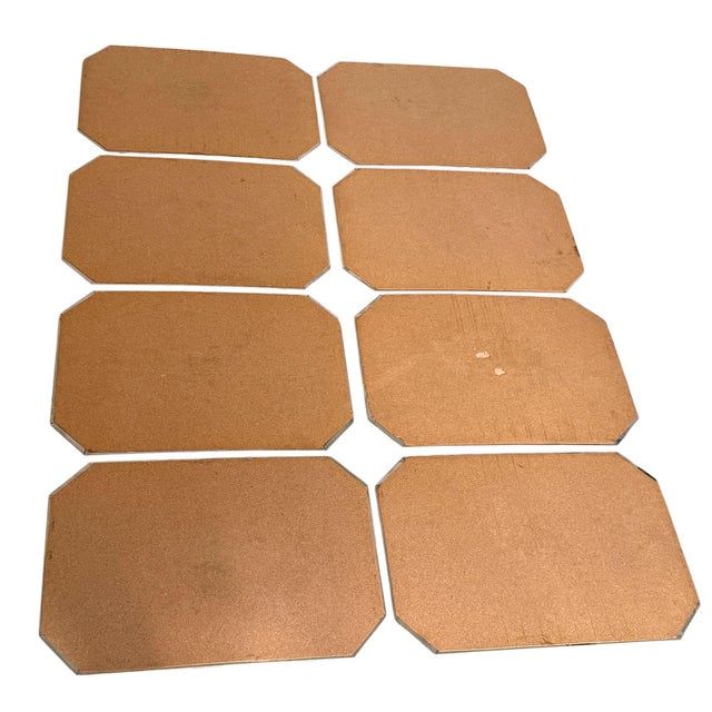 Set/8 Tessellated Coral Maitland Smith Placemats For Sale In Miami - Image 6 of 10