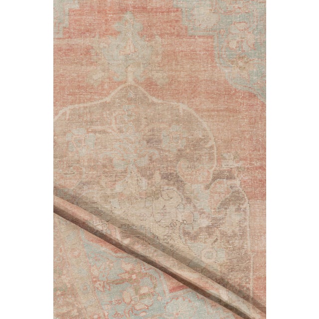 Vintage Circa 1940 Turkish Oushak Rug 7ft 5in X 11ft 2in For Sale - Image 4 of 7