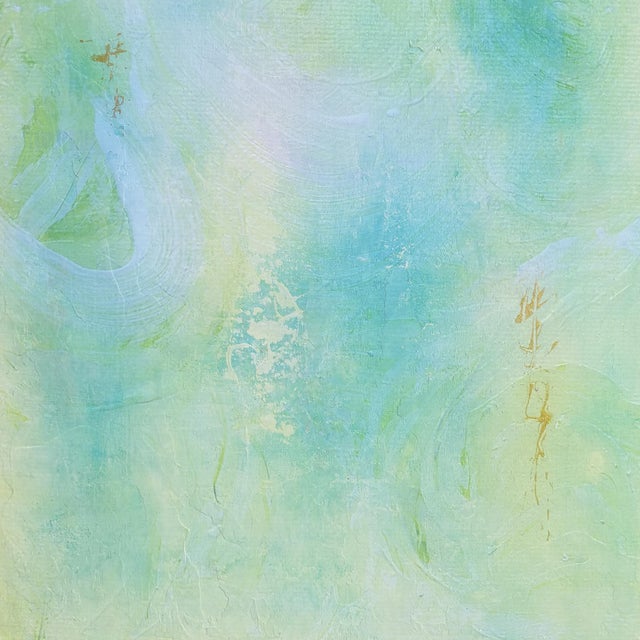 Abstract Soft Blues Original Art Print For Sale