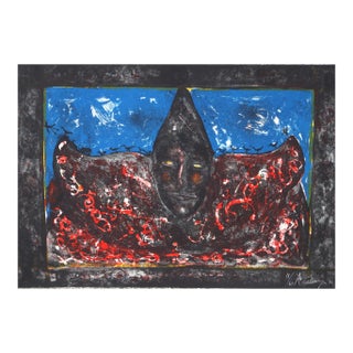 Alejandro Colunga, Payaso (Blue), Lithograph For Sale