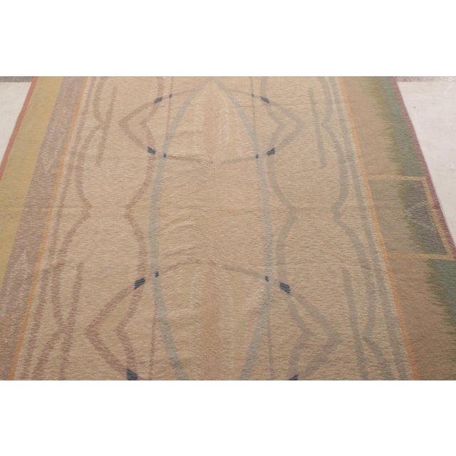Art Deco Vintage Van Campen Style Needlepoint in Polychromatic Patterns by Rug & Kilim For Sale - Image 3 of 6