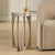 Mid-Century Modern Kolkata Brass Accent Table For Sale - Image 3 of 7