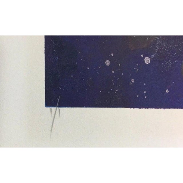 Modern Delajoud Michel Alias Deljou Kamy, 1957 Monotype Ed. 1 / 1, 1958, Lithograph For Sale - Image 3 of 11