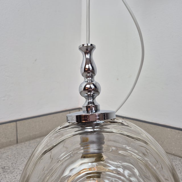 Mid-Century Modern Mid-Century Glass Sphere Pendant Lamp, Germany, 1960s For Sale - Image 3 of 10