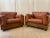 Italian Leather Club Chairs, 1960s, Set of 2 For Sale - Image 12 of 12