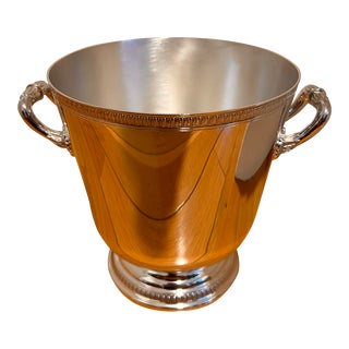 Christofle Malmaison Silver-Tone Metal Champagne Bucket For Sale