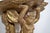 Wood France XVIIIth Century Small Wall Bracket in Stuccoed and Gilded Wood, the Scalloped Top Supported by Zéphir For Sale - Image 7 of 13