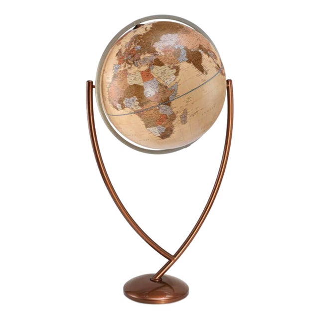 Vega Apricot Globe by Zoffoli Mappamondi For Sale