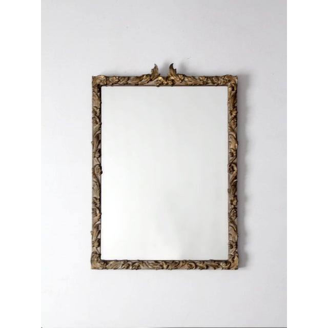 Antique Louis XV Gilt Gold Wall Mirror Rococo Frame For Sale - Image 4 of 11