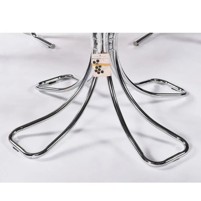 1970s Post Modern Black and Chrome Dining Set With Daystrom Scoop Chairs For Sale - Image 12 of 12