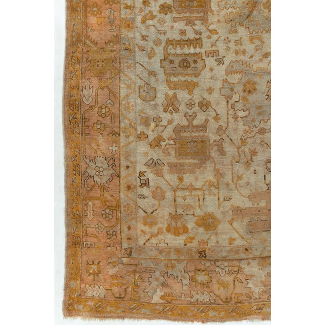 Antique Turkish Oushak Rug 11'5 X 13'2 For Sale - Image 14 of 14