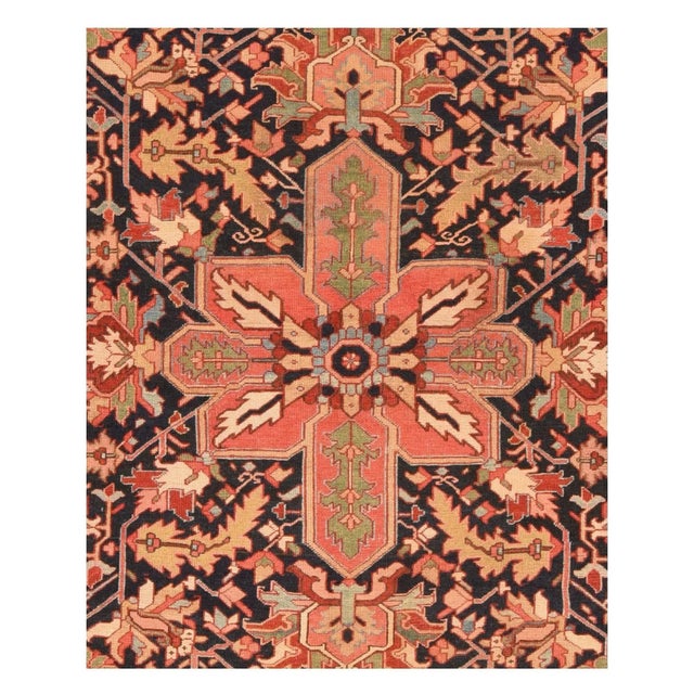 Traditional Late 18th Century Antique Serapi Rug 8'1'' x 10'4'' For Sale - Image 3 of 3