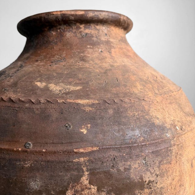 Ceramic Large Antique Terracotta Jar, Portugal, 1900-1930 For Sale - Image 7 of 16