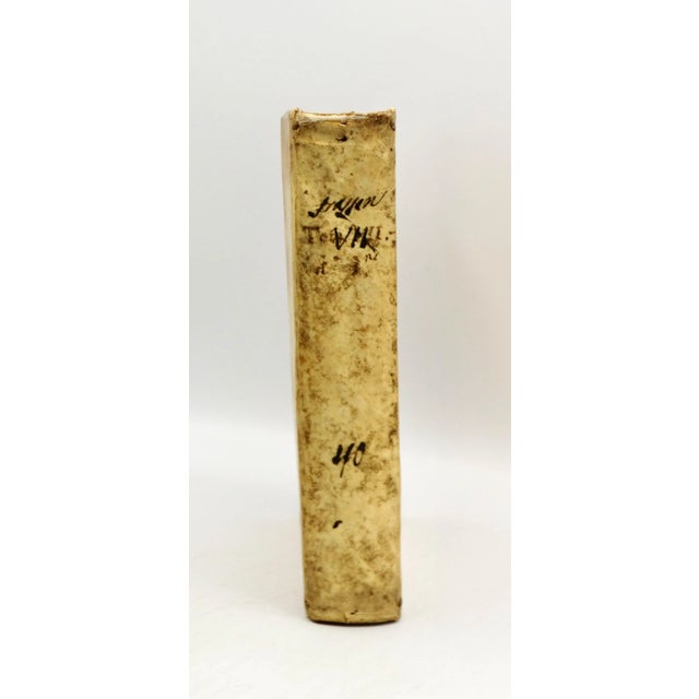 Antique Italian vellum volume dated 1720, 'Scotus Academicus' written in Latin. This lovely early 18th-Century book is a...
