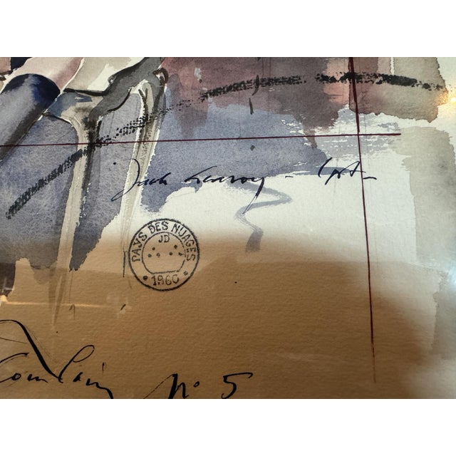 Paper Jaak De Koninck, Aile d'Avion, 1990s, Artwork on Paper For Sale - Image 7 of 9