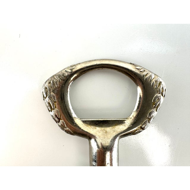 Metal Vintage French Country Grapevine Corkscrew Wine Opener For Sale - Image 7 of 12