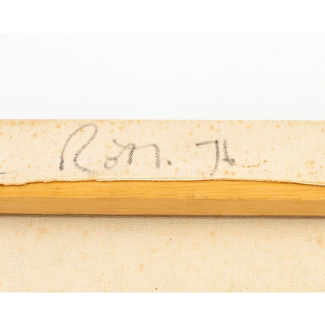 Navy Blue Jack Roth "Diana's Banana" Acrylic on Canvas, 1976 For Sale - Image 8 of 10