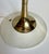 1960s 1960's Mid-Century Modern Tulip Shaped Brass & White Table Lamp, Attributed to Laurel Lamp Co. For Sale - Image 5 of 9