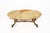 Gold Vintage French Hollywood Regency Onyx Coffee Table with Brass Base, 1950s For Sale - Image 8 of 18