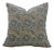 Throw Pillow Cover 16x16 Inch Handmade Block Print Cushion Thick Linen -Sun Flower For Sale