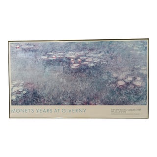 1978 Monet Years at Giverny Metropolitan Museum of Art Exhibit Poster For Sale