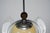 Art Deco Italian Pendant Light with Etched Glass and Amber Globe, 1930s For Sale - Image 14 of 17