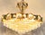 Metal Brass and Lead Crystal Six-Light Chandelier from Joska Bodenmais, 1970s For Sale - Image 7 of 9
