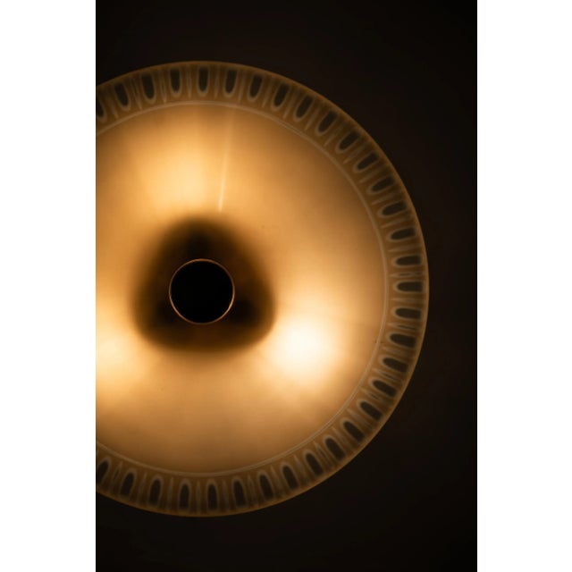 Metal Swedish Art Deco Ceiling Lamp, 1940s For Sale - Image 7 of 9