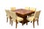 Art Deco Dining Table and Chairs in Birds-Eye Maple, 1920s, Set of 9 For Sale - Image 13 of 13