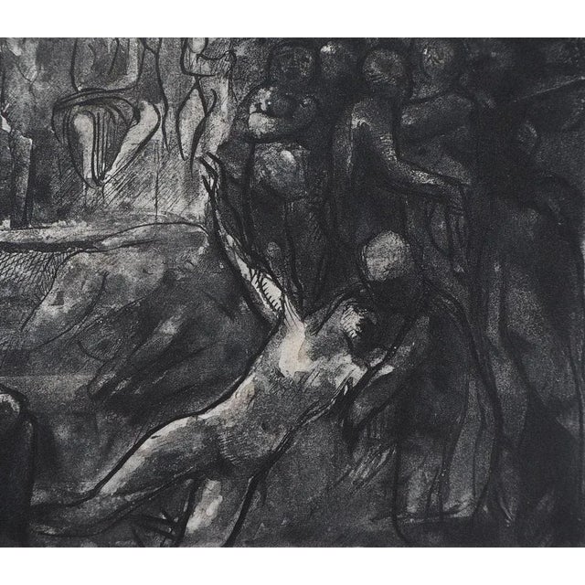 After Auguste Rodin, Minos on His Throne, 19th Century, Engraving For Sale - Image 4 of 6