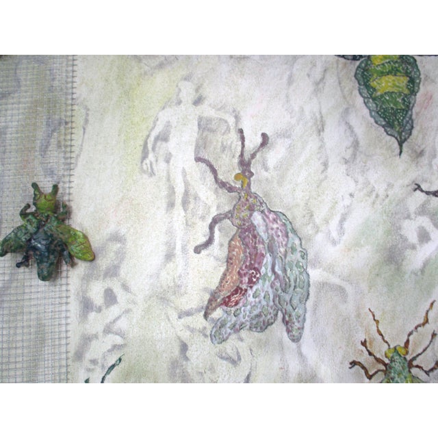 Mid Century Painting " Life of Bugs " by Rita Wasserman For Sale - Image 13 of 16