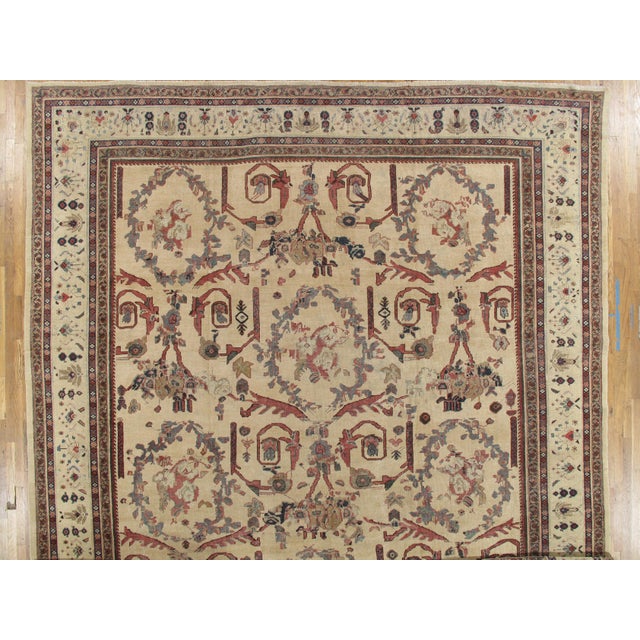 Sultanabad is a region in NW Persia. It was the site of the principle Ziegler weaving's in the late 19th century....