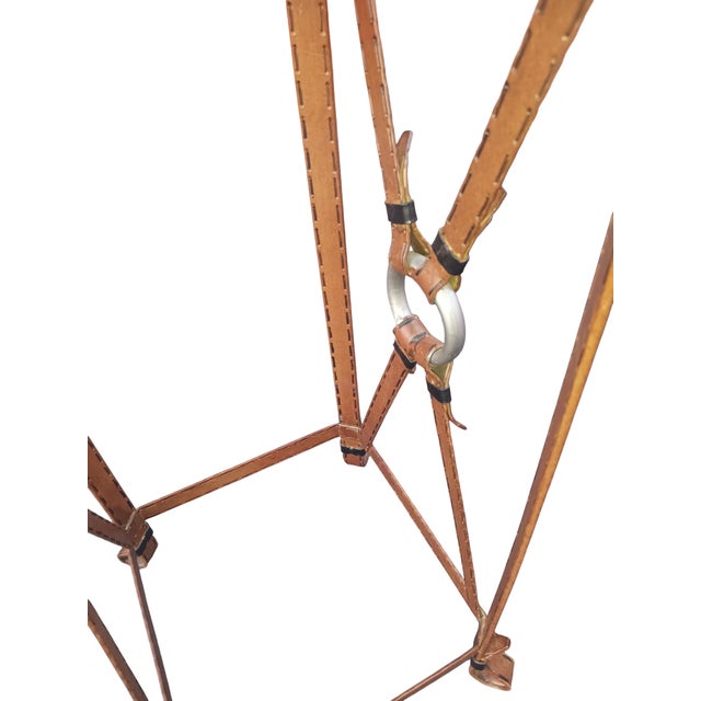 1970s Rare Adnet Hermès Equestrian Side Table For Sale - Image 5 of 9