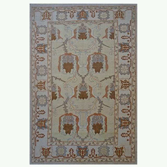 2010s Turkish Oushak Rug - 8′7″ × 13′ For Sale - Image 5 of 5