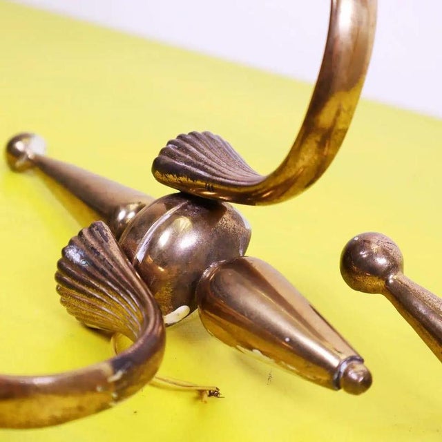 Brass Wall Lamps by Pietro Chiesa, 1950s, Set of 2 For Sale - Image 6 of 14