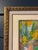 Wood Mid 20th Century Expressive Abstract Landscape Oil Painting, Double Matted With Gold Frame For Sale - Image 7 of 13