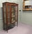 Tall Edwardian Bow Front Glazed Display Cabinet For Sale - Image 3 of 8