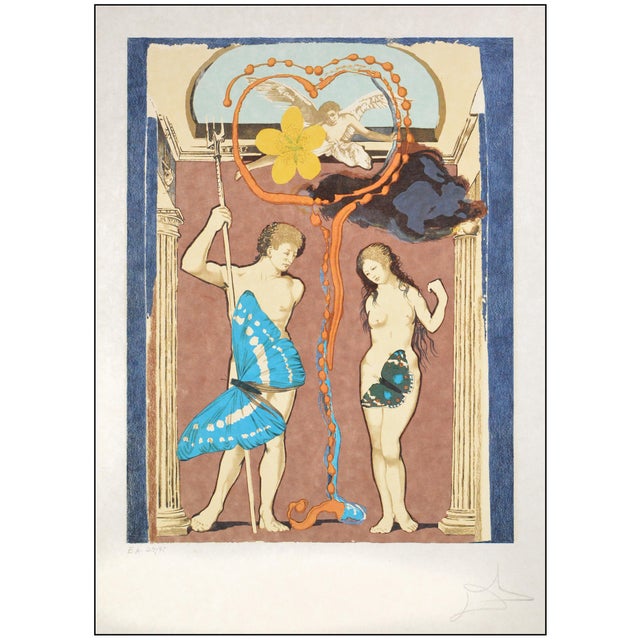 The artwork here, "Le Judgement" is a wonderful depiction of a surreal scene of a man, a woman, and butterflies. The...
