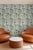 Lavender Artichoke Stem Stripe Grasscloth Wallpaper by House Party | Terra Verde | 8 Yards For Sale - Image 8 of 11