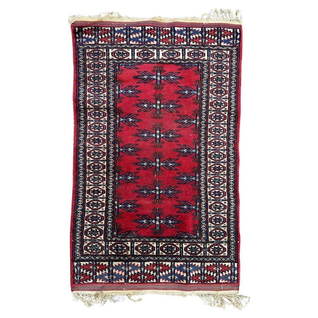 Mid-Century Turkmen Rug, 1940s For Sale - Image 15 of 15