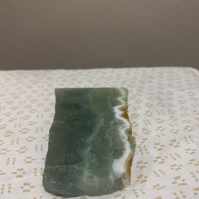 Green Fluorite Slab Decor For Sale - Image 8 of 9