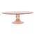 A large and rare vintage cake stand from the Art Deco period, made of pink or "Rosaline" pressed glass (also known as...