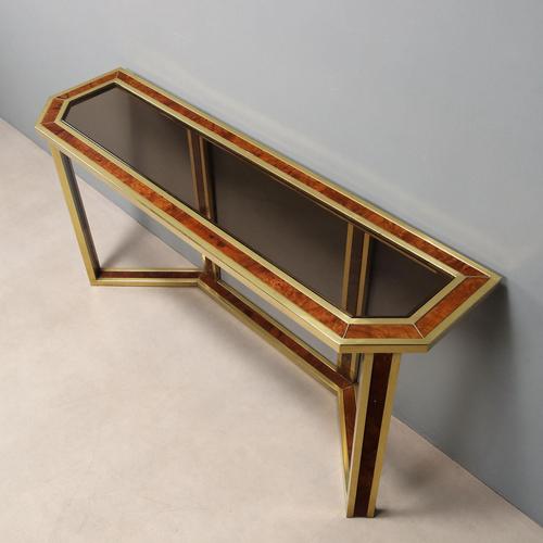 Goldenrod Vintage Console Table, 1970s For Sale - Image 8 of 10