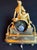 1800 French Artisan Empire Gold Bronze Mantel Clock For Sale - Image 9 of 18