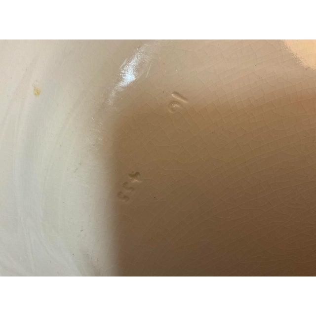 Vintage Mason’s Vista Deep Red & White Platter With Gadroon Edge For Sale In Dallas - Image 6 of 6